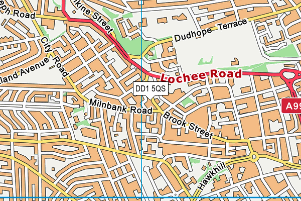 DD1 5QS map - OS VectorMap District (Ordnance Survey) DD1 5QS map - OS VectorMap District (Ordnance Survey)
