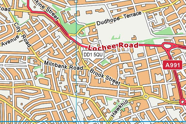DD1 5QU map - OS VectorMap District (Ordnance Survey) DD1 5QU map - OS VectorMap District (Ordnance Survey)