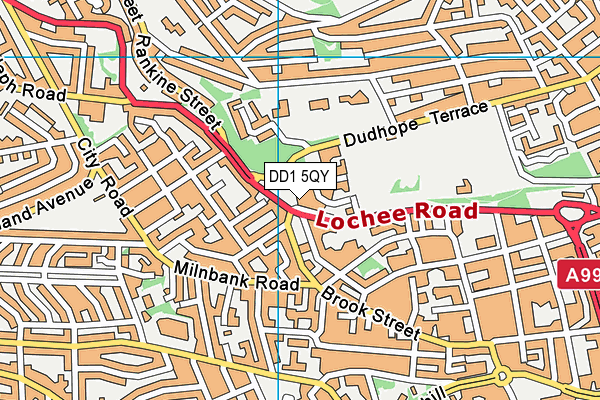 DD1 5QY map - OS VectorMap District (Ordnance Survey) DD1 5QY map - OS VectorMap District (Ordnance Survey)
