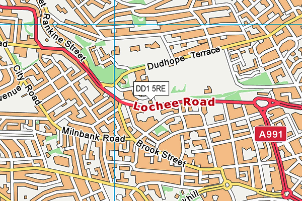 DD1 5RE map - OS VectorMap District (Ordnance Survey) DD1 5RE map - OS VectorMap District (Ordnance Survey)