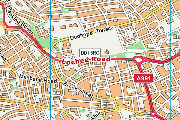 DD1 5RG map - OS VectorMap District (Ordnance Survey) DD1 5RG map - OS VectorMap District (Ordnance Survey)