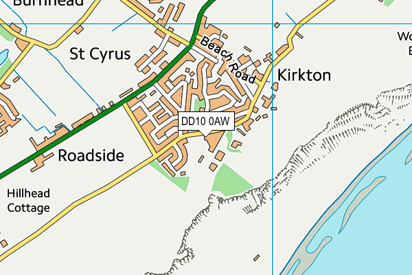 DD10 0AW map - OS VectorMap District (Ordnance Survey) DD10 0AW map - OS VectorMap District (Ordnance Survey)