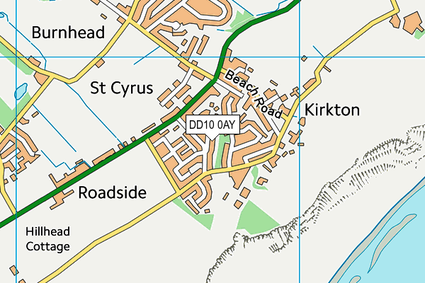 DD10 0AY map - OS VectorMap District (Ordnance Survey) DD10 0AY map - OS VectorMap District (Ordnance Survey)