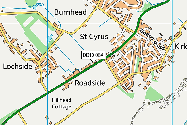 DD10 0BA map - OS VectorMap District (Ordnance Survey) DD10 0BA map - OS VectorMap District (Ordnance Survey)