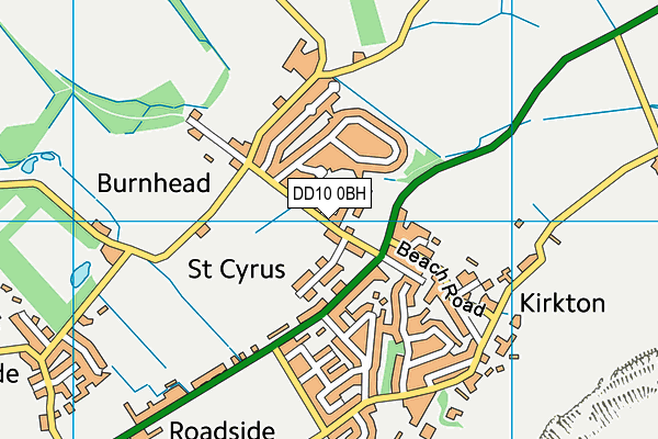 DD10 0BH map - OS VectorMap District (Ordnance Survey) DD10 0BH map - OS VectorMap District (Ordnance Survey)