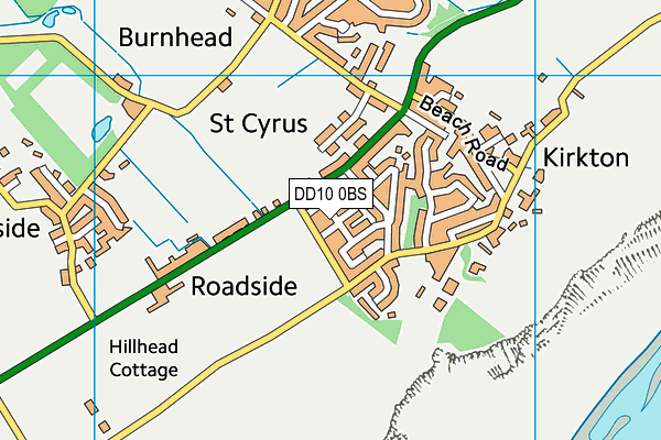 DD10 0BS map - OS VectorMap District (Ordnance Survey) DD10 0BS map - OS VectorMap District (Ordnance Survey)