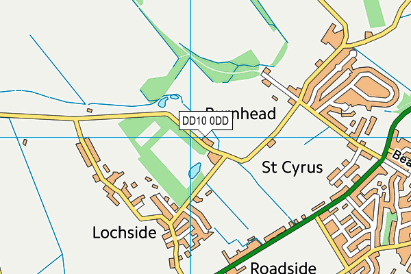 DD10 0DD map - OS VectorMap District (Ordnance Survey)