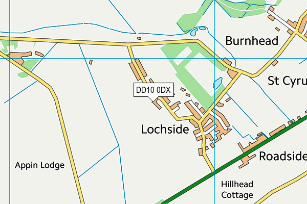 DD10 0DX map - OS VectorMap District (Ordnance Survey) DD10 0DX map - OS VectorMap District (Ordnance Survey)