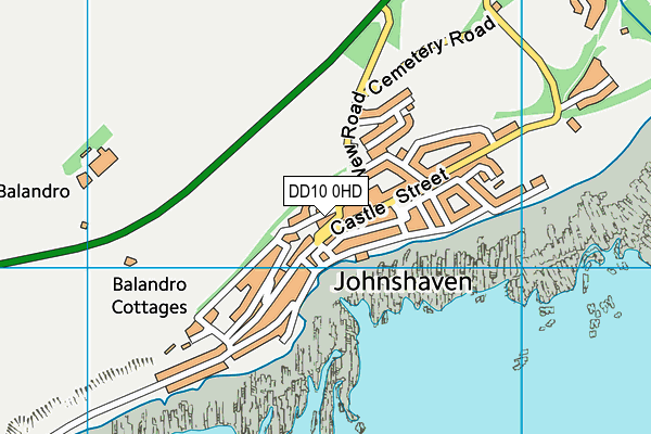 DD10 0HD map - OS VectorMap District (Ordnance Survey) DD10 0HD map - OS VectorMap District (Ordnance Survey)
