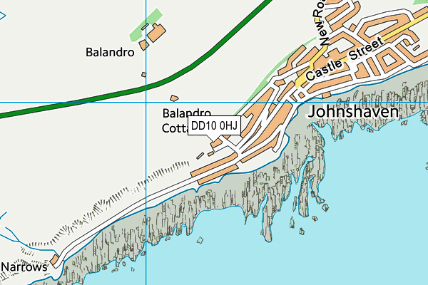 DD10 0HJ map - OS VectorMap District (Ordnance Survey)
