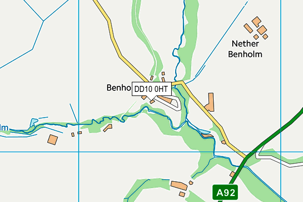 DD10 0HT map - OS VectorMap District (Ordnance Survey)