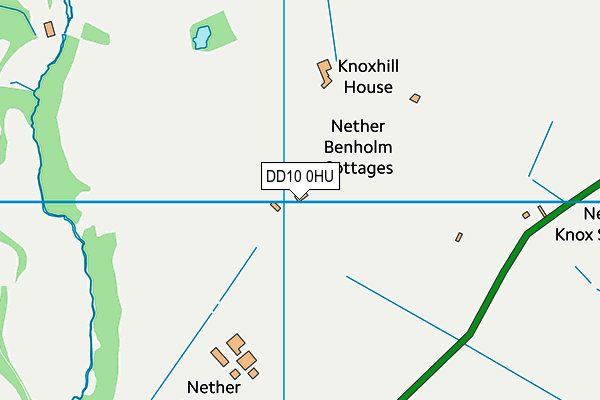 DD10 0HU map - OS VectorMap District (Ordnance Survey)