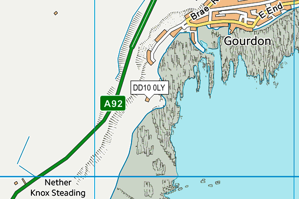 DD10 0LY map - OS VectorMap District (Ordnance Survey) DD10 0LY map - OS VectorMap District (Ordnance Survey)
