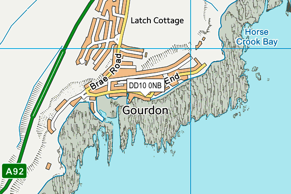 DD10 0NB map - OS VectorMap District (Ordnance Survey)