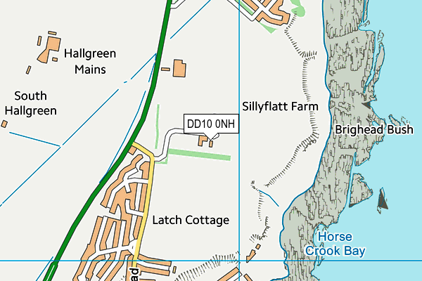 DD10 0NH map - OS VectorMap District (Ordnance Survey)