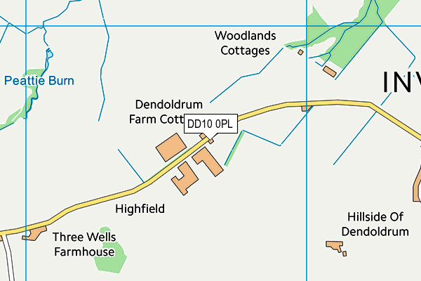 DD10 0PL map - OS VectorMap District (Ordnance Survey)