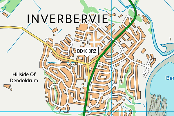 DD10 0RZ map - OS VectorMap District (Ordnance Survey)