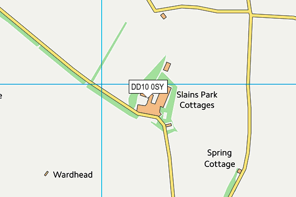 DD10 0SY map - OS VectorMap District (Ordnance Survey)
