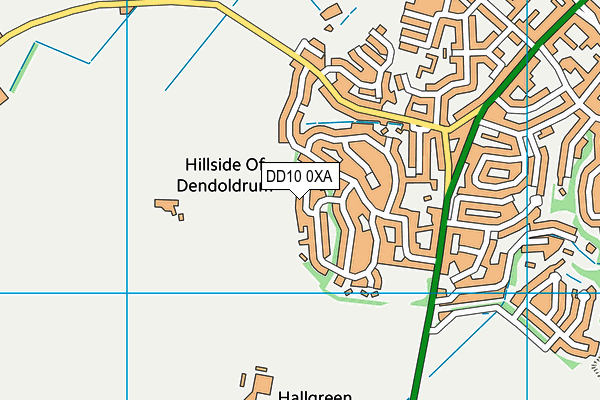 DD10 0XA map - OS VectorMap District (Ordnance Survey) DD10 0XA map - OS VectorMap District (Ordnance Survey)