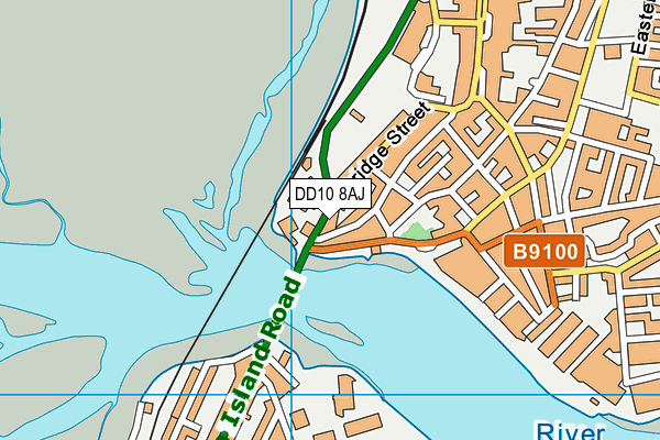 DD10 8AJ map - OS VectorMap District (Ordnance Survey) DD10 8AJ map - OS VectorMap District (Ordnance Survey)