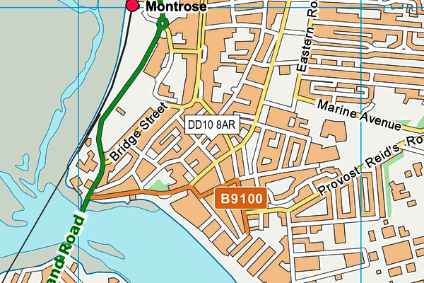 DD10 8AR map - OS VectorMap District (Ordnance Survey)