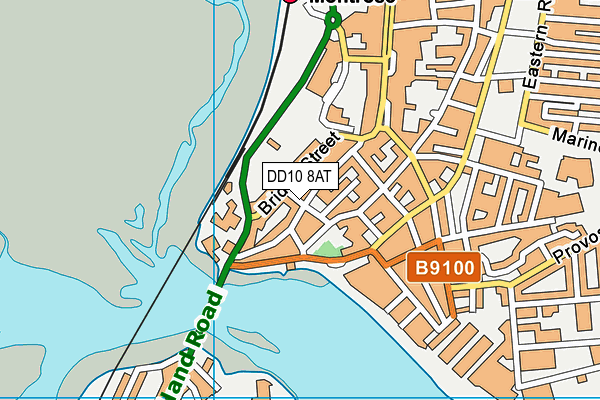 DD10 8AT map - OS VectorMap District (Ordnance Survey)