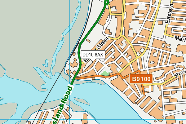 DD10 8AX map - OS VectorMap District (Ordnance Survey) DD10 8AX map - OS VectorMap District (Ordnance Survey)