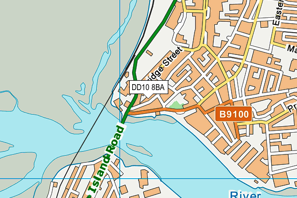 DD10 8BA map - OS VectorMap District (Ordnance Survey) DD10 8BA map - OS VectorMap District (Ordnance Survey)