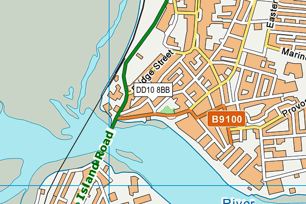 DD10 8BB map - OS VectorMap District (Ordnance Survey)