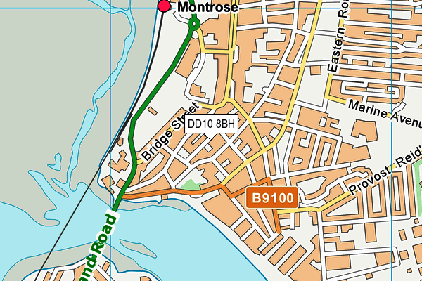 DD10 8BH map - OS VectorMap District (Ordnance Survey) DD10 8BH map - OS VectorMap District (Ordnance Survey)