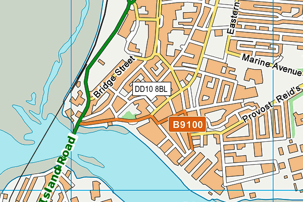DD10 8BL map - OS VectorMap District (Ordnance Survey) DD10 8BL map - OS VectorMap District (Ordnance Survey)