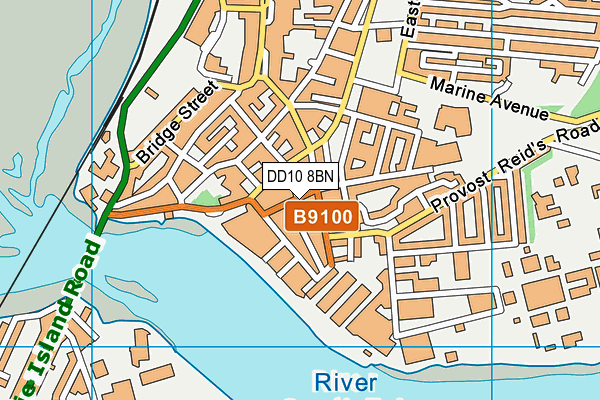DD10 8BN map - OS VectorMap District (Ordnance Survey) DD10 8BN map - OS VectorMap District (Ordnance Survey)