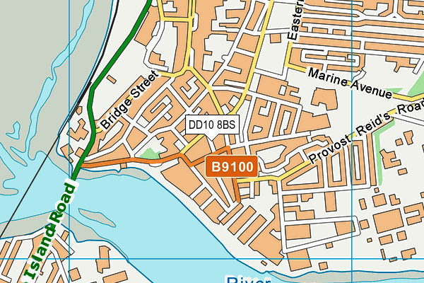 DD10 8BS map - OS VectorMap District (Ordnance Survey) DD10 8BS map - OS VectorMap District (Ordnance Survey)
