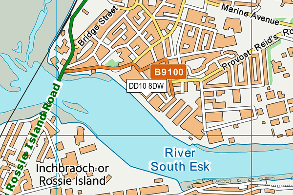 DD10 8DW map - OS VectorMap District (Ordnance Survey)
