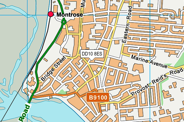 DD10 8ES map - OS VectorMap District (Ordnance Survey) DD10 8ES map - OS VectorMap District (Ordnance Survey)