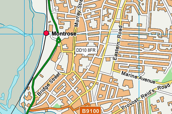 DD10 8FR map - OS VectorMap District (Ordnance Survey) DD10 8FR map - OS VectorMap District (Ordnance Survey)
