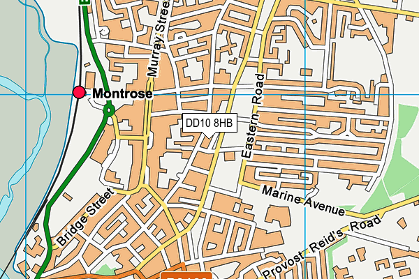 DD10 8HB map - OS VectorMap District (Ordnance Survey)
