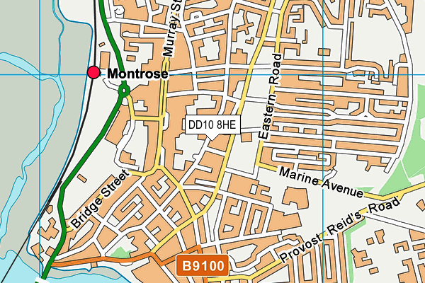 DD10 8HE map - OS VectorMap District (Ordnance Survey) DD10 8HE map - OS VectorMap District (Ordnance Survey)
