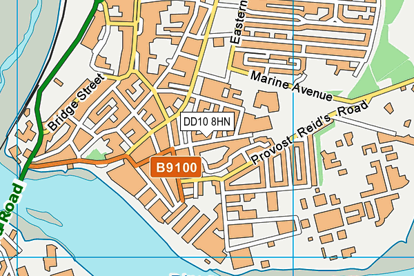 DD10 8HN map - OS VectorMap District (Ordnance Survey) DD10 8HN map - OS VectorMap District (Ordnance Survey)
