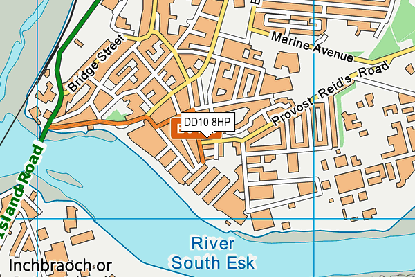 DD10 8HP map - OS VectorMap District (Ordnance Survey)