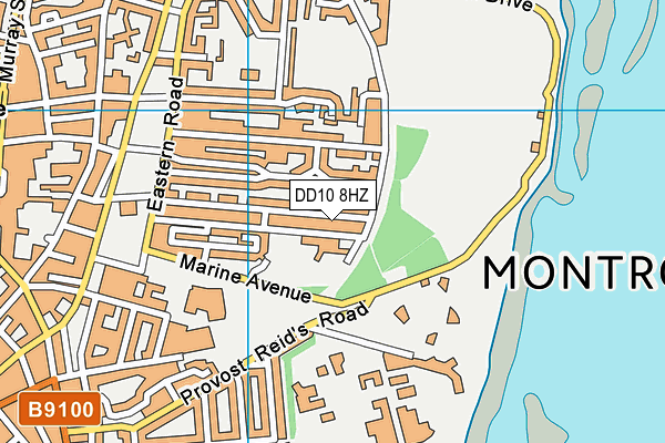 DD10 8HZ map - OS VectorMap District (Ordnance Survey) DD10 8HZ map - OS VectorMap District (Ordnance Survey)