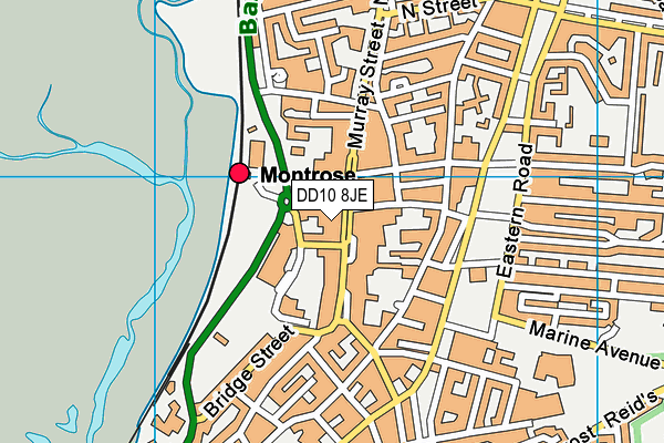 DD10 8JE map - OS VectorMap District (Ordnance Survey) DD10 8JE map - OS VectorMap District (Ordnance Survey)