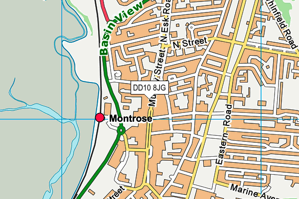DD10 8JG map - OS VectorMap District (Ordnance Survey) DD10 8JG map - OS VectorMap District (Ordnance Survey)