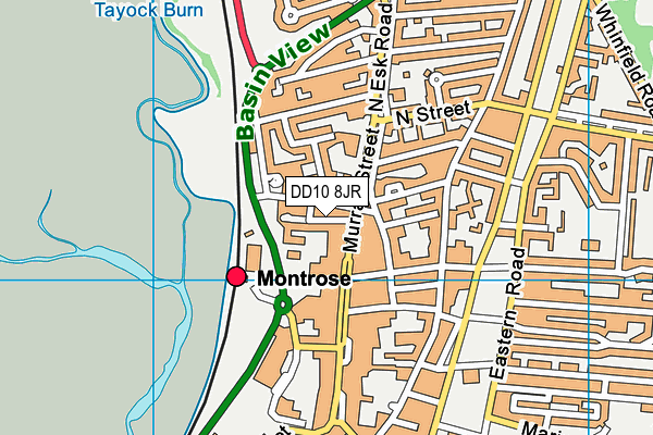 DD10 8JR map - OS VectorMap District (Ordnance Survey) DD10 8JR map - OS VectorMap District (Ordnance Survey)