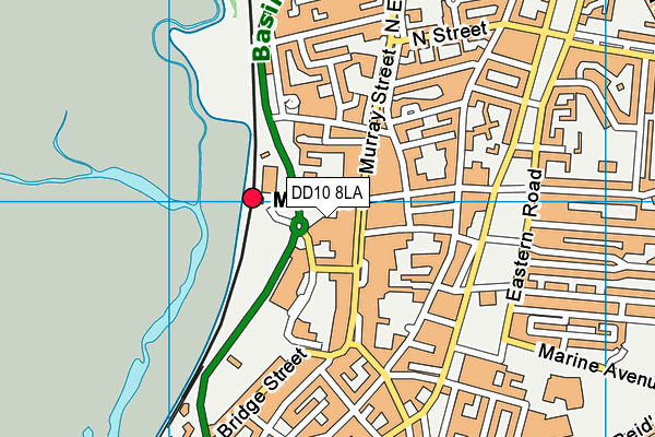 DD10 8LA map - OS VectorMap District (Ordnance Survey) DD10 8LA map - OS VectorMap District (Ordnance Survey)