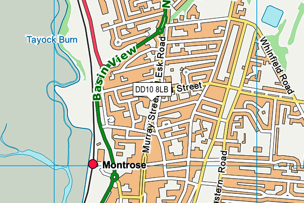 DD10 8LB map - OS VectorMap District (Ordnance Survey) DD10 8LB map - OS VectorMap District (Ordnance Survey)