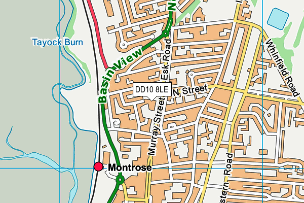 DD10 8LE map - OS VectorMap District (Ordnance Survey)