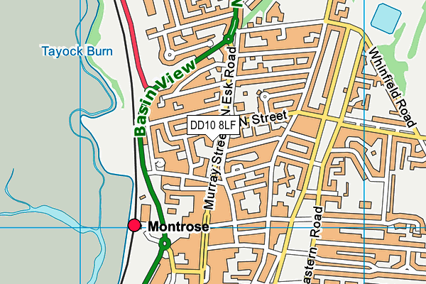 DD10 8LF map - OS VectorMap District (Ordnance Survey) DD10 8LF map - OS VectorMap District (Ordnance Survey)
