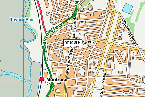 DD10 8LH map - OS VectorMap District (Ordnance Survey) DD10 8LH map - OS VectorMap District (Ordnance Survey)