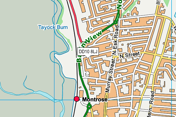 DD10 8LJ map - OS VectorMap District (Ordnance Survey) DD10 8LJ map - OS VectorMap District (Ordnance Survey)